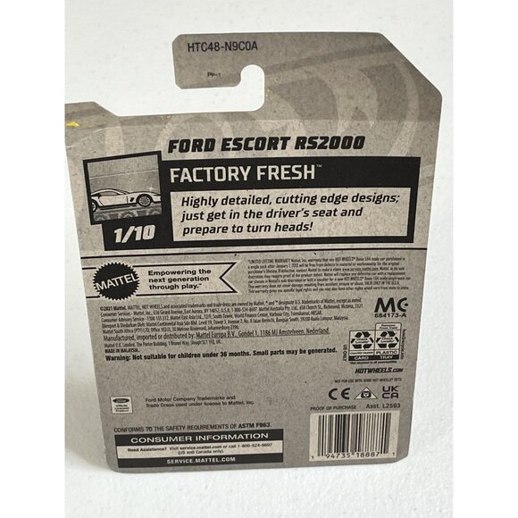 Hot Wheels Ford Escort RS2000 Factory Fresh 2024 Rally Green Diecast Car - Picture 2 of 6